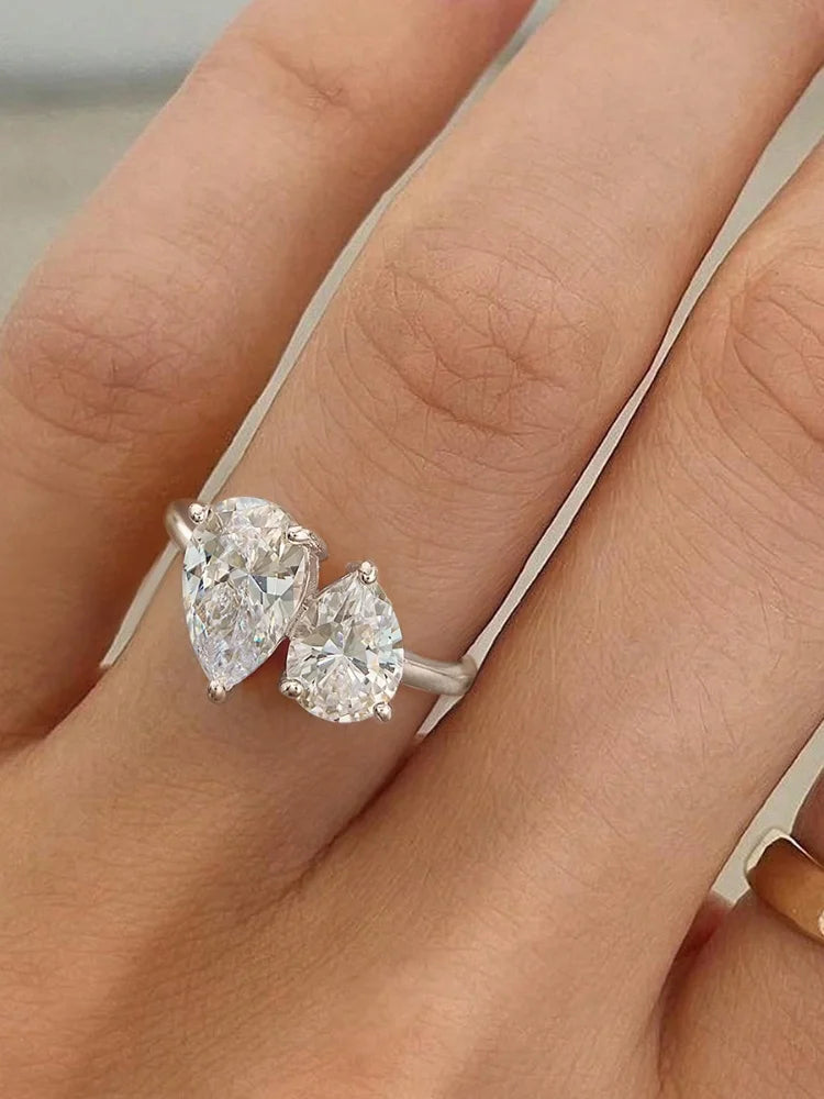 Glamoora Water Drop Ring For Women