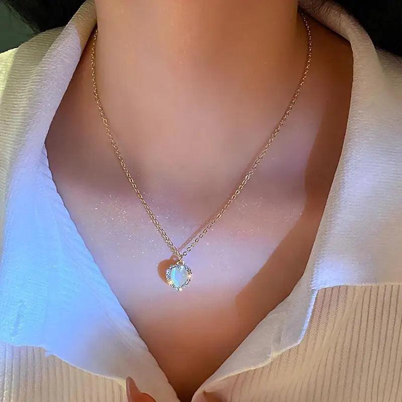 GLAMOORA Cherry Gold Pendant Necklace