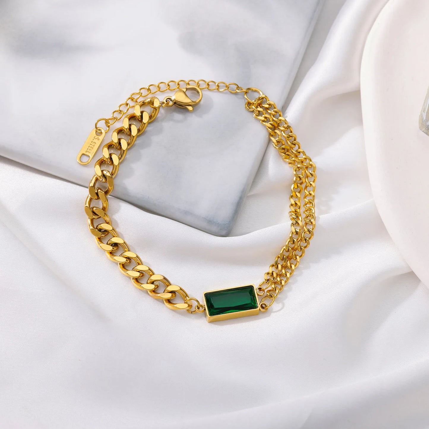 Glamoora New Stainless Steel Fashion Multilayer Bracelets