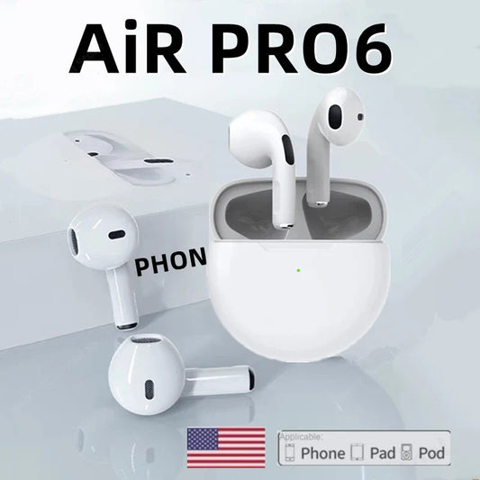 GLAMOORA Pro 6 TWS Bluetooth Earphones