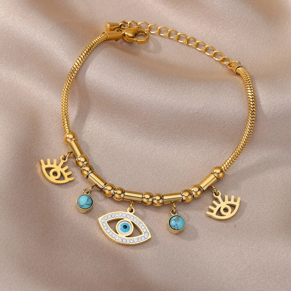 Glamoora Vintage Stainless Steel Bracelet
