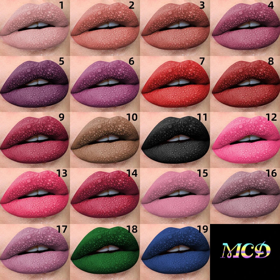 GLAMOORA Matte Velvet Liquid Lipstick Set