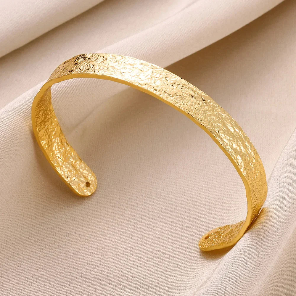 GLAMOORA Gold Cuff Bracelet