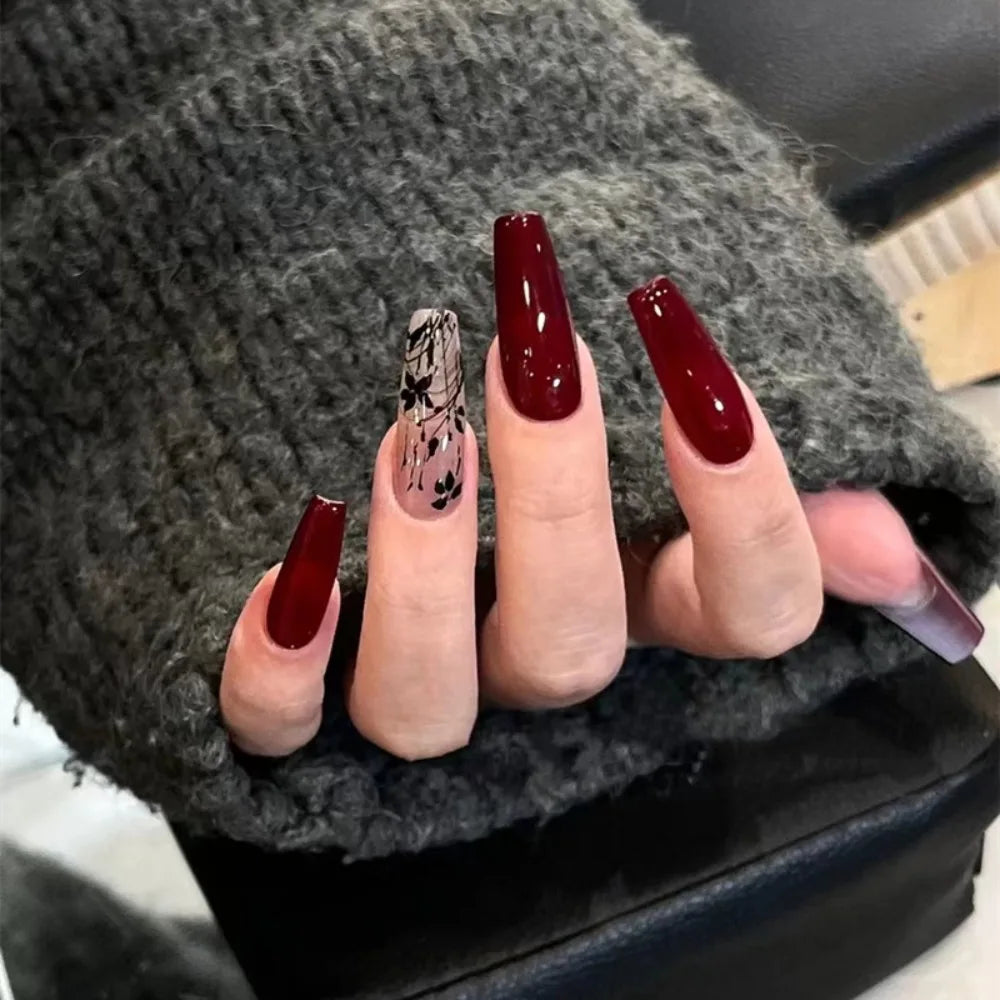 GLAMOORA French Ballerina Press-On Nails