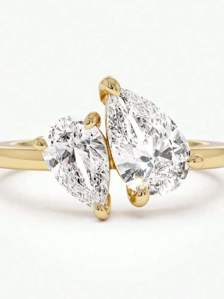 Glamoora Water Drop Ring For Women