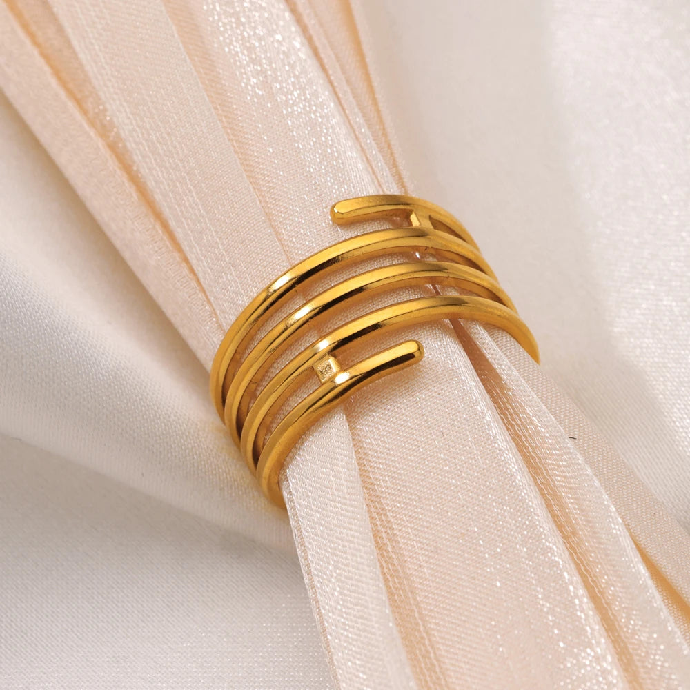 Minimalist open ring for women