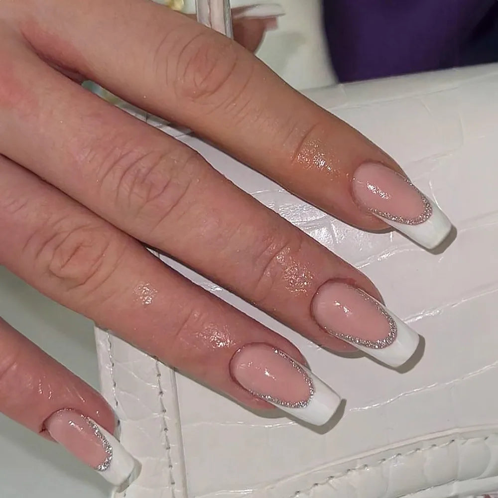 GLAMOORA French Ballerina Press-On Nails