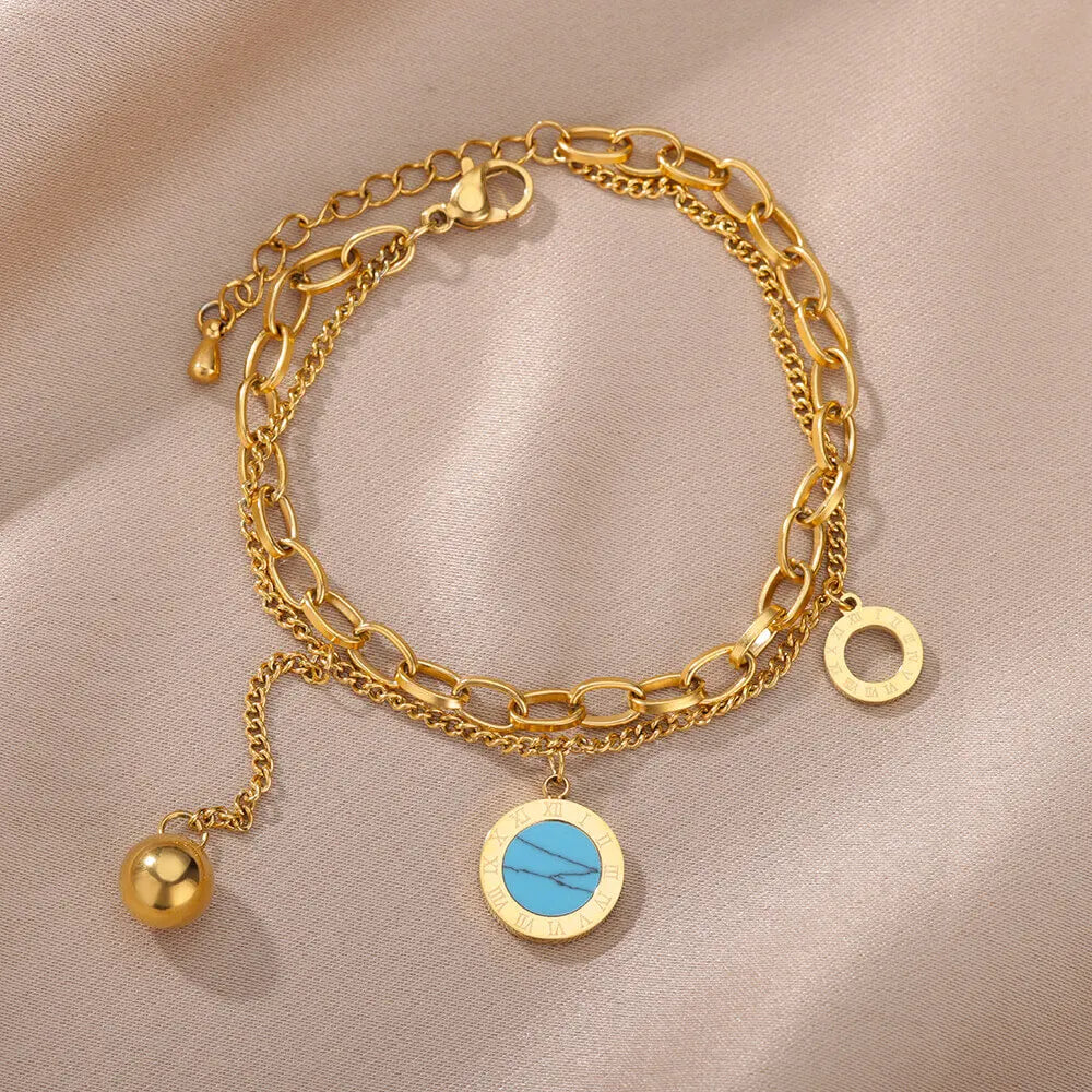 Glamoora Vintage Stainless Steel Bracelet
