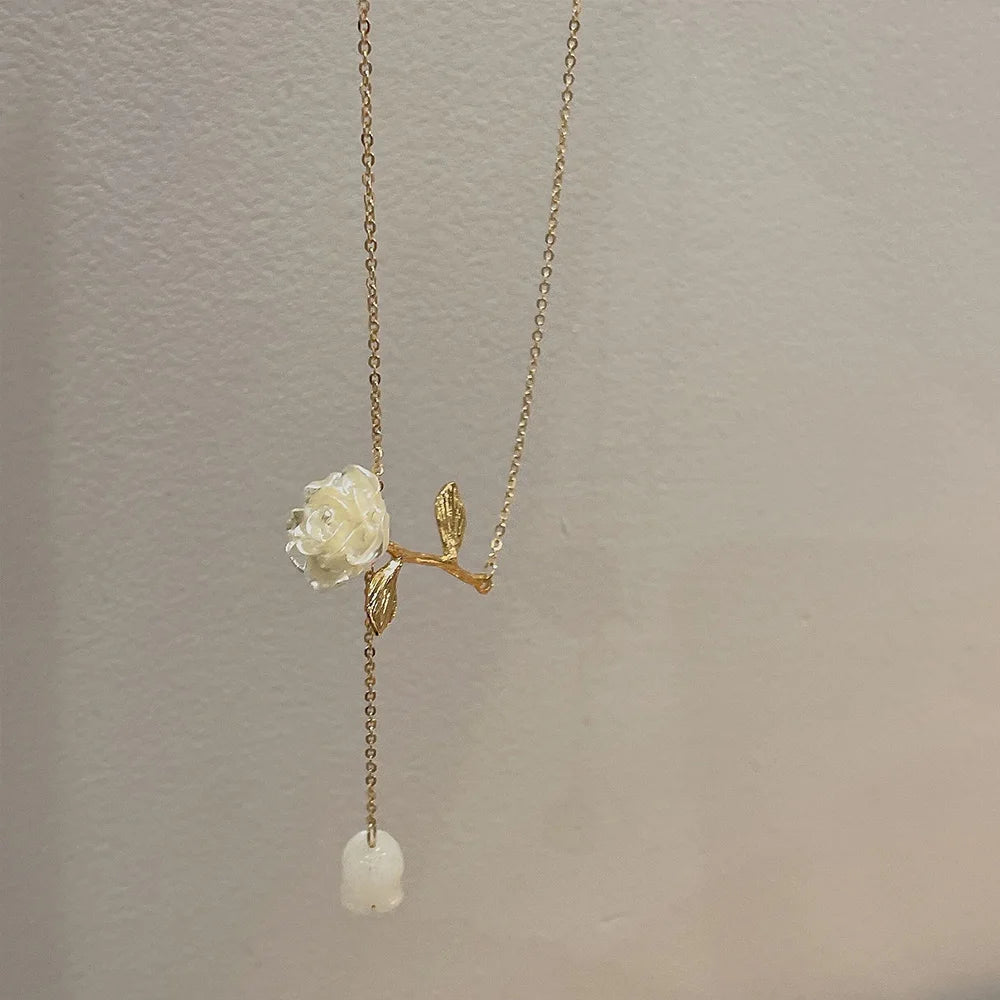 GLAMOORA Cherry Gold Pendant Necklace