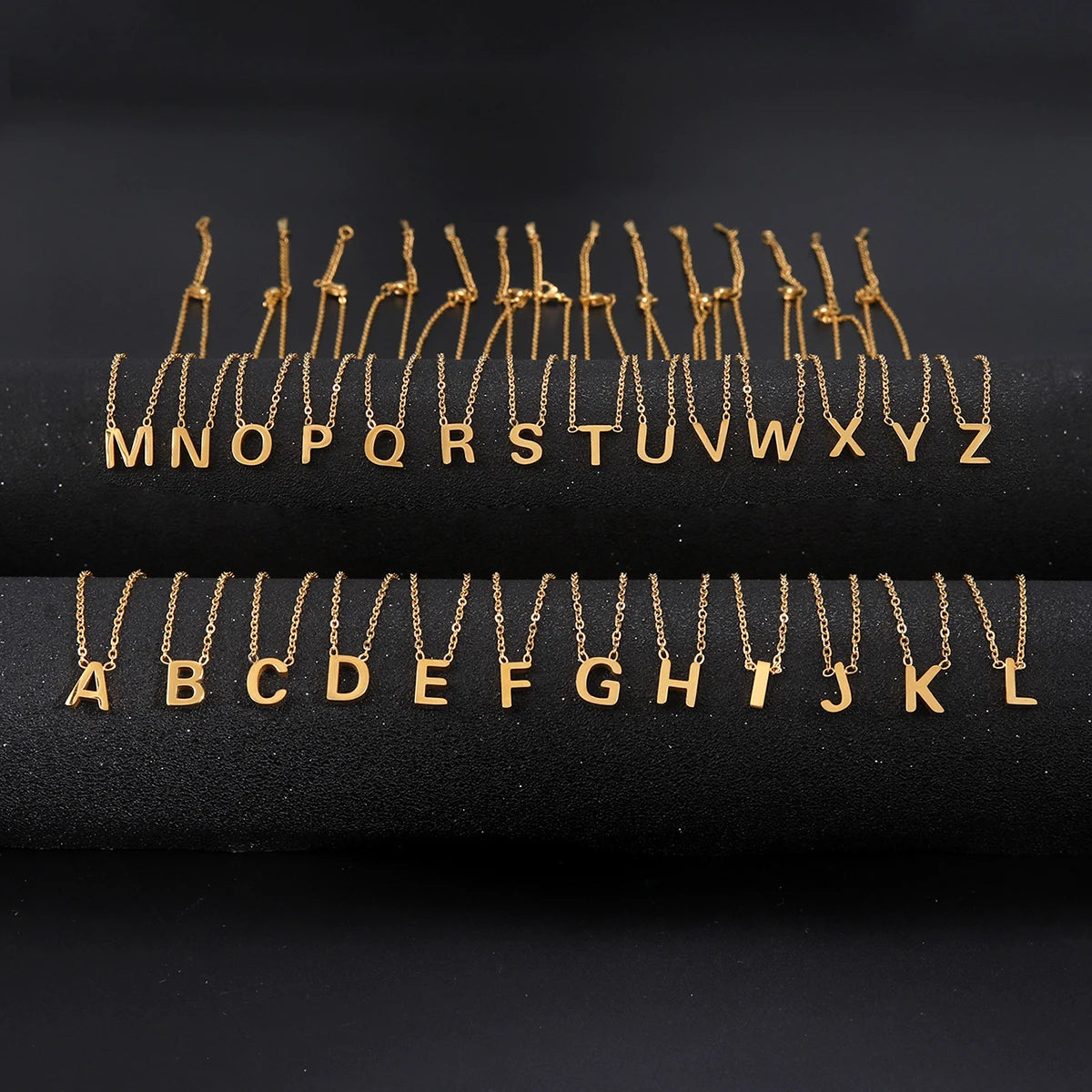 Glamoora Cazador Minimalist Initial A-Z Letter Necklace