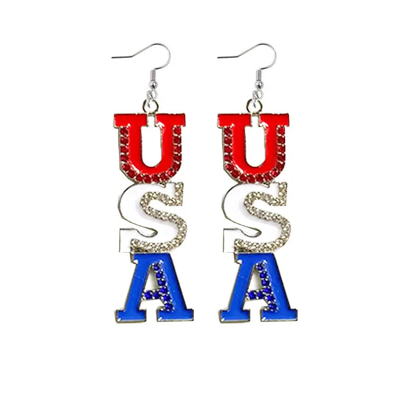 Glamoora 4th of July Earrings