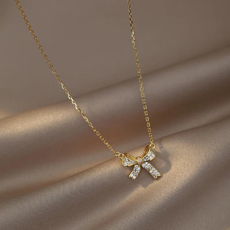 GLAMOORA Cherry Gold Pendant Necklace