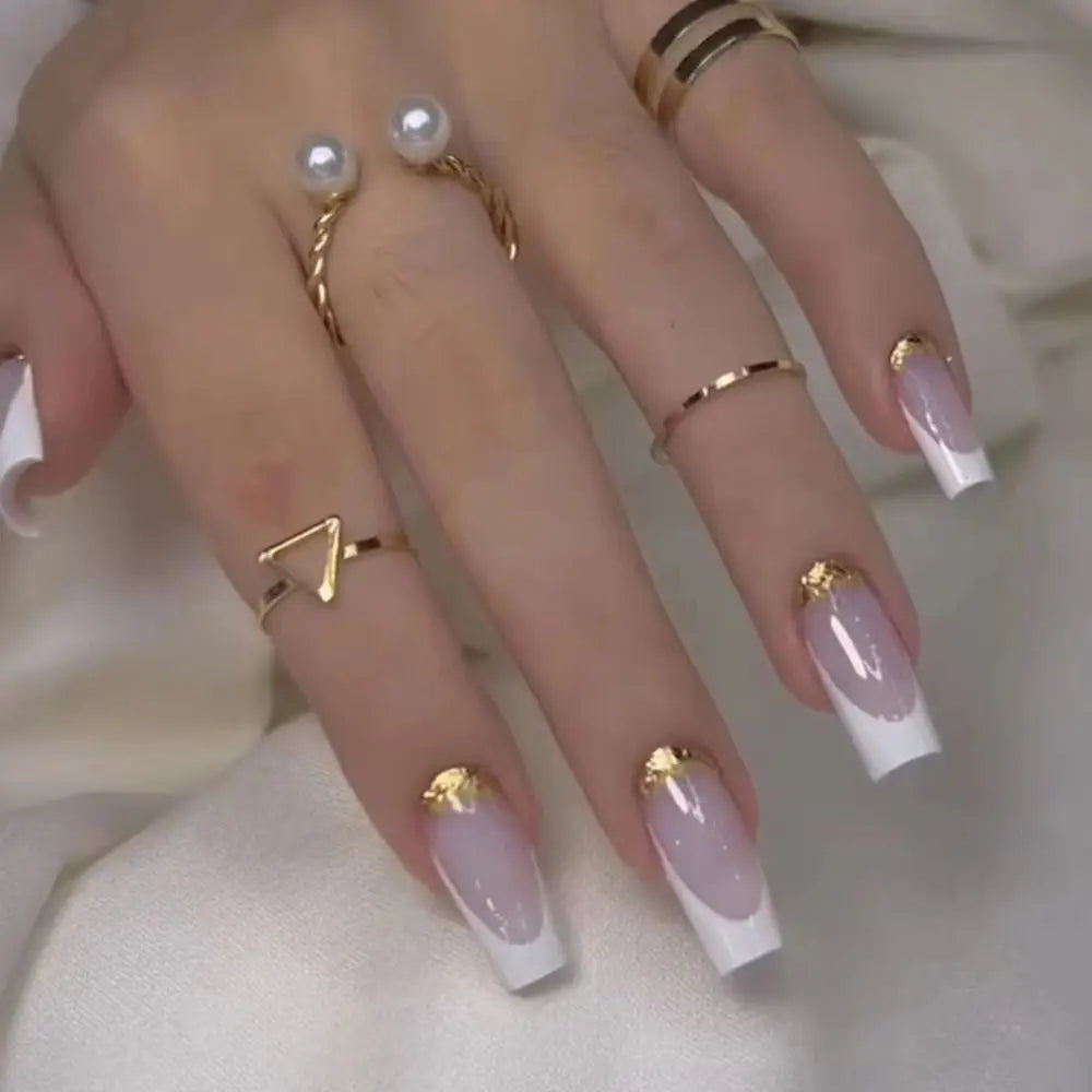 GLAMOORA French Ballerina Press-On Nails