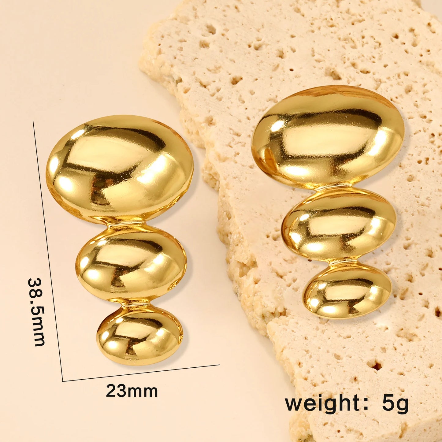 GLAMOORA Pearl Water Drop Earrings