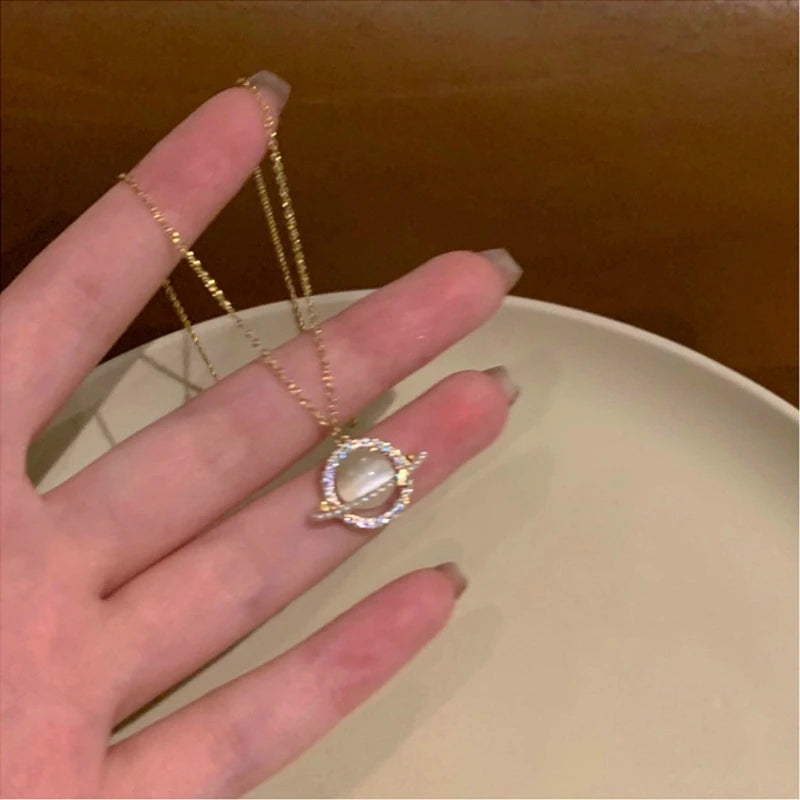 GLAMOORA Cherry Gold Pendant Necklace