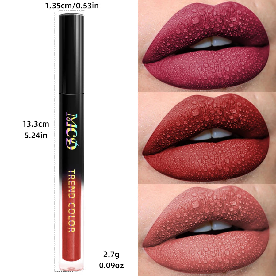 GLAMOORA Matte Velvet Liquid Lipstick Set