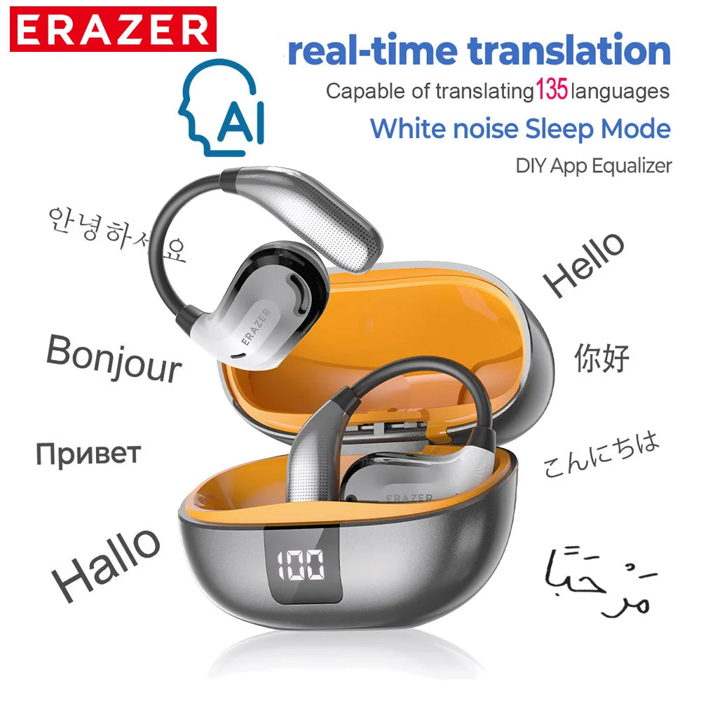 GLAMOORA AI Translator Earbuds