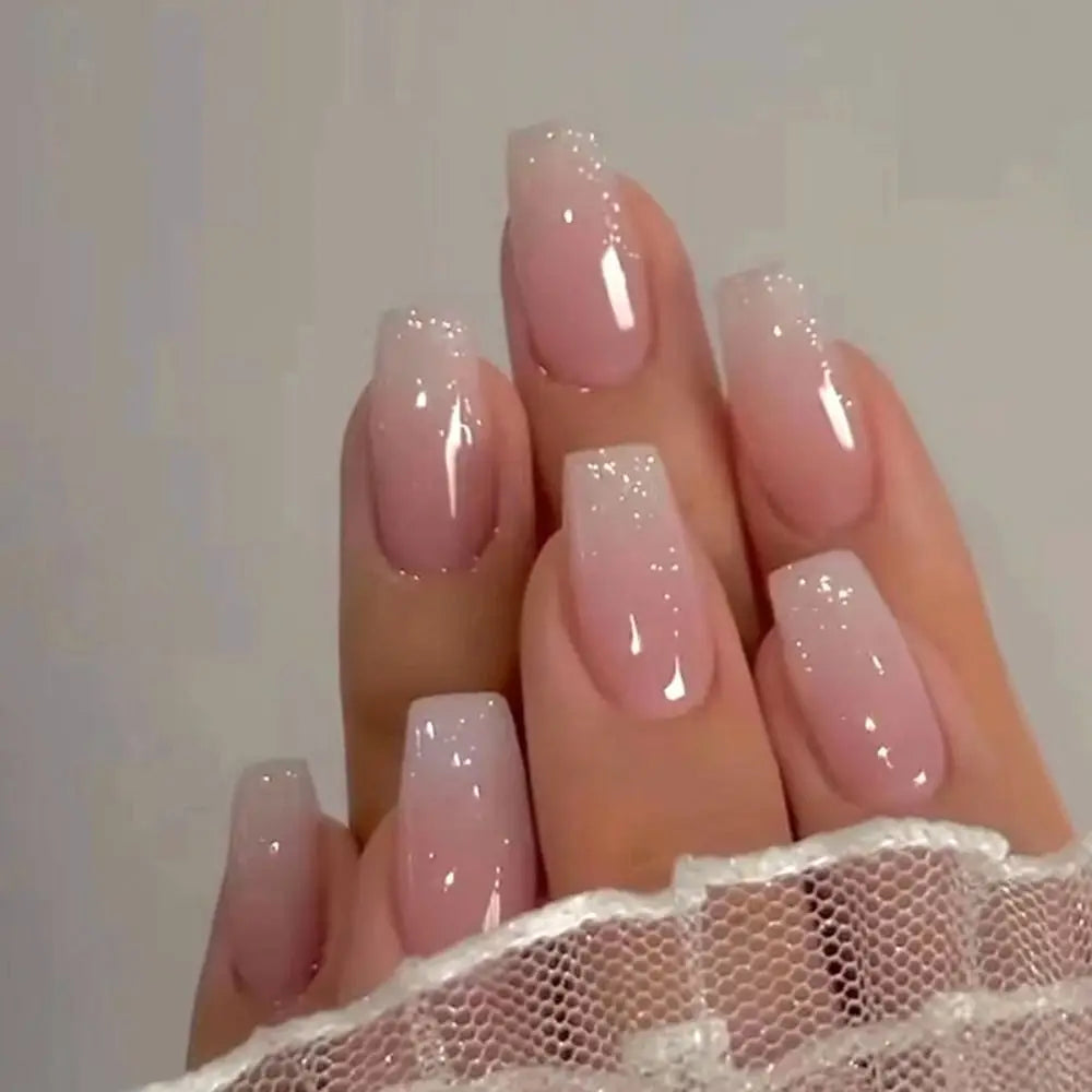 GLAMOORA French Ballerina Press-On Nails