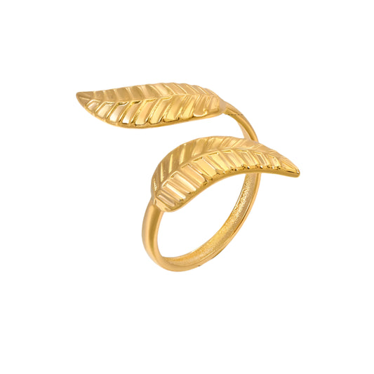 Glamoora  Stainless Steel Shell Rings