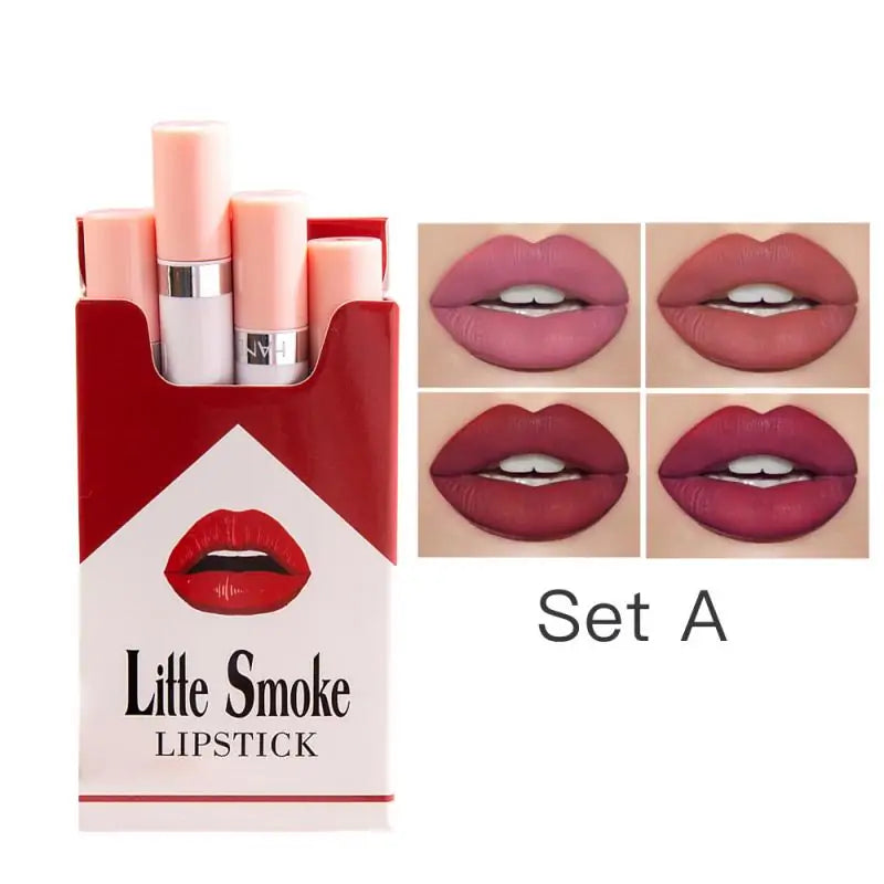 Glamoora - 4 Colors Velvet Matte Cigarette Lipstick
