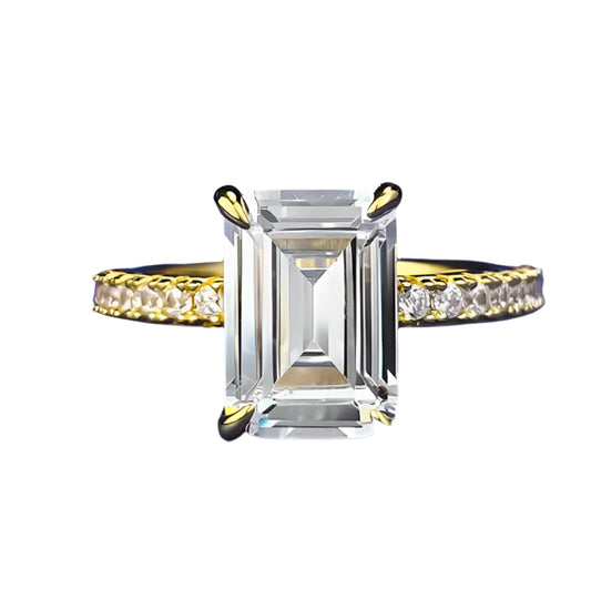 Glamoora - Elegant S925 Silver Carbon Diamond Ring