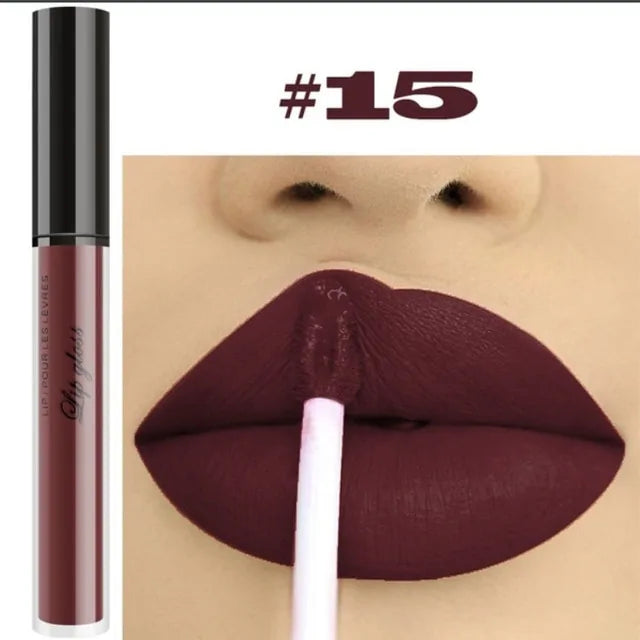 Glamoora - 12 Colors Waterproof Matte Liquid Lipstick