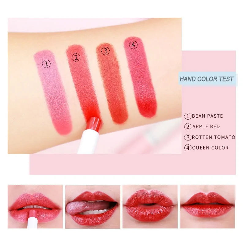 Glamoora - 4 Colors Velvet Matte Cigarette Lipstick
