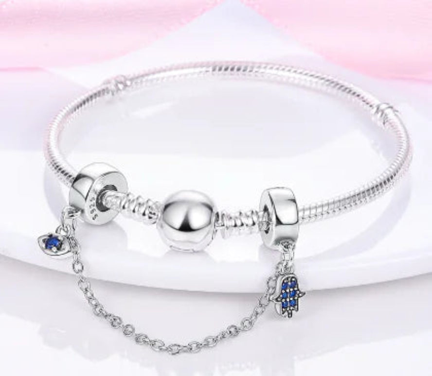Glamoora - FlexiCharm Evil Eye Bracelet