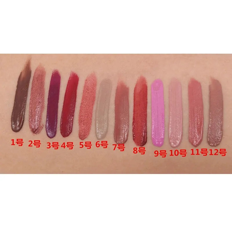 Glamoora - 12 Colors Waterproof Matte Liquid Lipstick