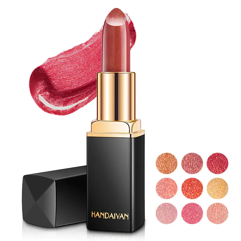Glamoora - 9 Colors Waterproof Glitter Lipstick